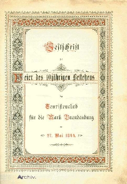 Festschrift 1894